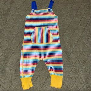 Hanna Andersson Rainbow Striped Overalls